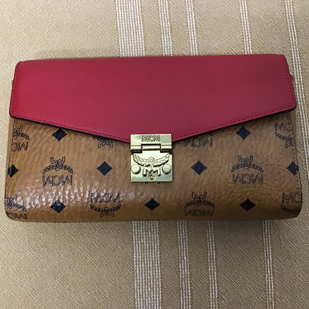 MCM Millie Visetos Small Crossbody - MISSING STRAP